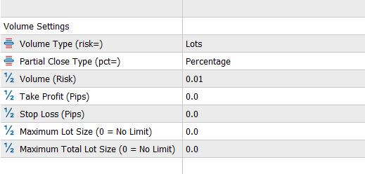 Volume Settings in MT5 EA