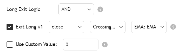 Exit condition structure showing same components as entry conditions